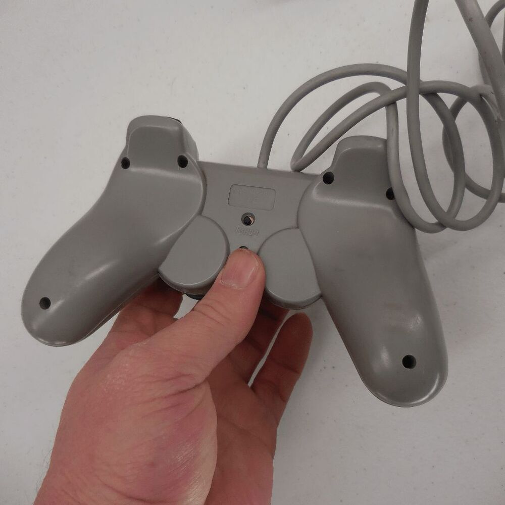 Playstation 1 PS1 Analogue Controller Dual Jolt Turbo Gray Tested & Working - Picture 4 of 4